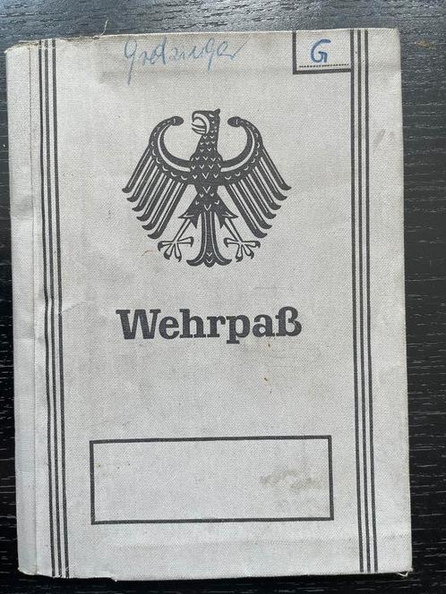 West Duitse Bundeswehr Wehrpass, Verzamelen, Militaria | Algemeen, Landmacht, Overige typen, Duitsland, Ophalen of Verzenden