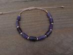 Natuursteen Amethist armband, Overige materialen, Verzenden, Paars, Nieuw