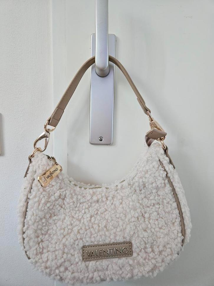 Valentino Camy Teddy Tas, Sieraden, Tassen en Uiterlijk, Tassen | Damestassen, Nieuw, Schoudertasje, Beige, Ophalen of Verzenden