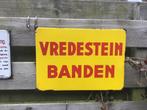 Vredestein Banden emaillebord, Verzamelen, Merken en Reclamevoorwerpen, Ophalen, Gebruikt, Reclamebord