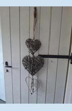 Rieten harten wilgen hart rotan hart hanger decoratie, Tuin en Terras, Tuinwanddecoratie, Ophalen of Verzenden, Gebruikt