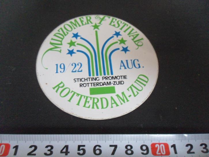 sticker rotterdam zuid midzomer festival, Verzamelen, Stickers, Zo goed als nieuw, Ophalen
