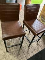 2 Pronto Wonen barkrukken - zithoogte 60cm, Ophalen, Gebruikt, 90 cm of meer, Metaal