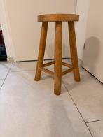 Houten krukje / bijzettafeltje, Ophalen, Gebruikt, Bruin, Eén