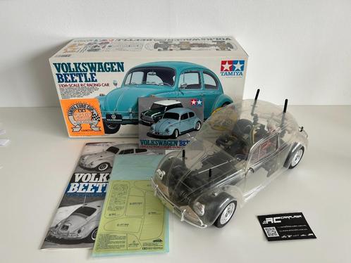 Tamiya Volkswagen Beetle M-02L 1/10 rc auto, Hobby en Vrije tijd, Modelbouw | Radiografisch | Auto's, Zo goed als nieuw, Auto onroad