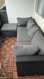 Luxe Wicker Loungeset - Zo goed als nieuw!, 4 zitplaatsen, Bank, Ophalen of Verzenden, Zo goed als nieuw