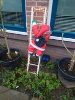 Kerstman met verlichting op ladder voor buiten, Ophalen, Zo goed als nieuw