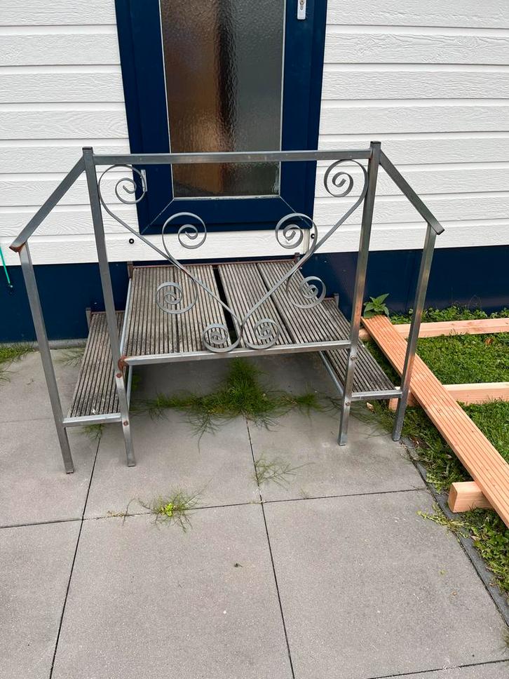 Opstap  Rockanje chalet/stacaravan 2 x, Caravans en Kamperen, Caravan accessoires, Gebruikt, Ophalen