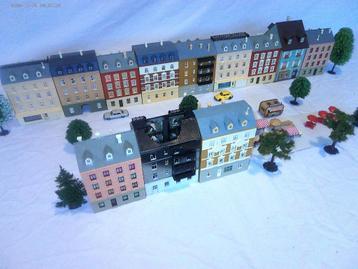HO 1-87 straat huizen 12 x voor Marklin, Fleischmann. beschikbaar voor biedingen