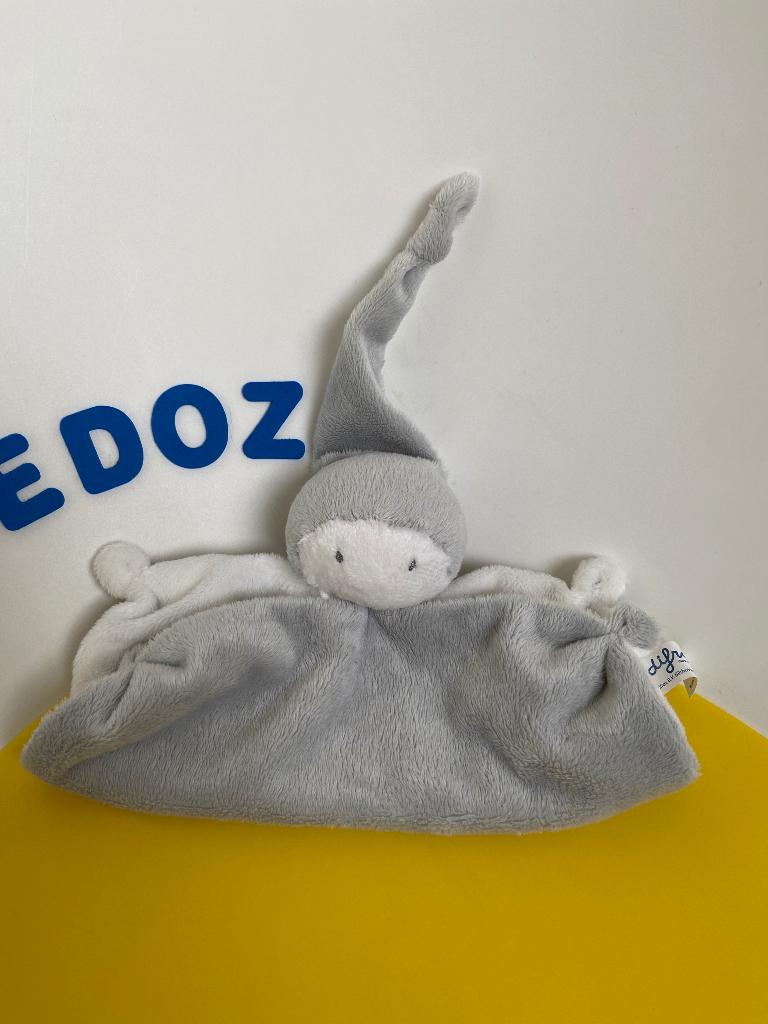 4852 difrax doekje softdoek grijs wit klein formaat, Ophalen of Verzenden, Overige typen