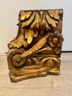 Antiek verguldhouten ornament - barok console/corbel, Ophalen