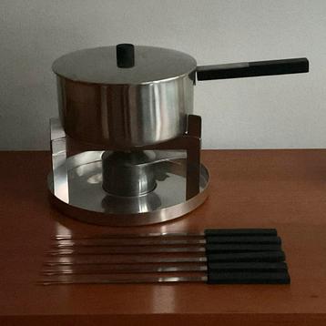 Stelton, Danmark: fonduestel ca. 1965 Peter Holmblad  beschikbaar voor biedingen