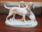 mooi oud beeld van 2 jachthonden gemerkt, Antiek en Kunst, Ophalen