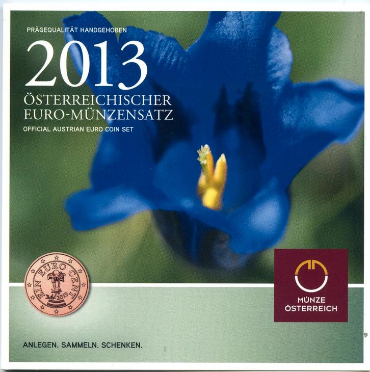 BU set Oostenrijk 2013 Blister - 1 cent t/m 2 euro, Postzegels en Munten, Munten | Europa | Euromunten, Setje, Overige waardes