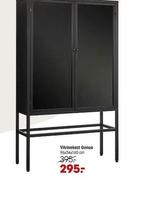 Vitrinekast Genua (zwart,, Huis en Inrichting, Ophalen of Verzenden
