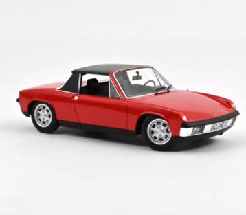 VW-Porsche 914 1.7 1972 Rood Bahia schaal 1/18 NOREV 187690 beschikbaar voor biedingen