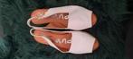 Witte dames zomer schoenen Hiel en neus zijn open Maat 38, Verzenden, Wit, Sandalen of Muiltjes, Zo goed als nieuw