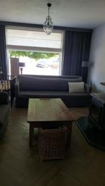 Grijze landelijke bank & loveseat te koop!, Ophalen, Gebruikt, Driepersoons, 75 tot 100 cm
