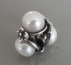 Trollbeads DRIEVOUDIGE PAREL, WIT, Sieraden, Tassen en Uiterlijk, Bedels, Gebruikt, -, Verzenden, -