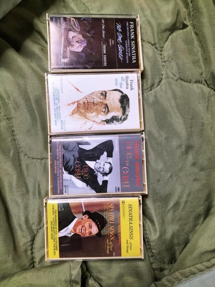 Frank Sinatra Cassettes - Set van 4, Cd's en Dvd's, Cassettebandjes, Gebruikt, Voorbespeeld, Pop, 2 t/m 25 bandjes, Ophalen of Verzenden