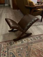 Vintage voetenbank (schommelbankje), Huis en Inrichting, Banken | Voetenbanken en Poefen, Ophalen, Minder dan 50 cm, Gebruikt