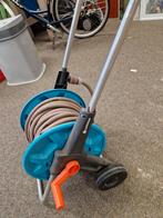 Gardena Slanghaspel met slang, Ophalen, Gebruikt, Tuinslanghaspel