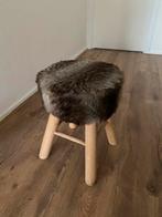Poef, Huis en Inrichting, Krukjes, Ophalen, Zo goed als nieuw, Hout