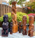 Maori houtsnijwerk Nieuw Zeeland New Zealand Tiki Rotorua NZ, Antiek en Kunst, Kunst | Beelden en Houtsnijwerken, Ophalen of Verzenden