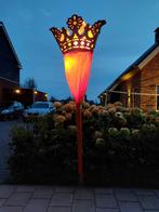 Straatversiering Dorpsfeest Oranje Kroontjes met verlichting, Ophalen, Gebruikt, Overige