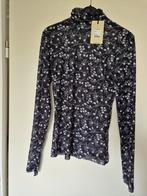 Doorzichtig zwarte bloemen top M, Maat 38/40 (M), Madness, Zwart, Nieuw