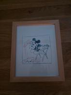 Zeer mooie originele Disney Mickey Mouse sketch in lijst., Ophalen of Verzenden, Mickey Mouse, Zo goed als nieuw