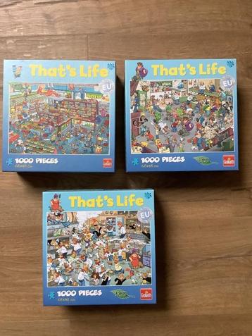 Diverse legpuzzels 500-1000 stukjes oa: That’s Life, Comic