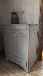 Landelijke grijze computerkast tv kast buffetkast kast, Huis en Inrichting, Kasten | Computermeubels, 70 tot 120 cm, 120 tot 170 cm