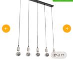 Industriële Hanglamp Zwart Beton 5-lichts - Nieuw in doos, Ophalen, Nieuw, Minder dan 50 cm, Industrieel