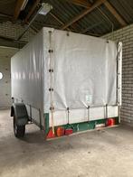 Aanhangwagen met huif en oplooprem, Ophalen, Gebruikt