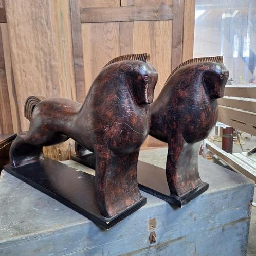 Set van 2 paarden, naar ontwerp van Gio Ponti, Italië, Antiek en Kunst, Kunst | Beelden en Houtsnijwerken, Ophalen of Verzenden