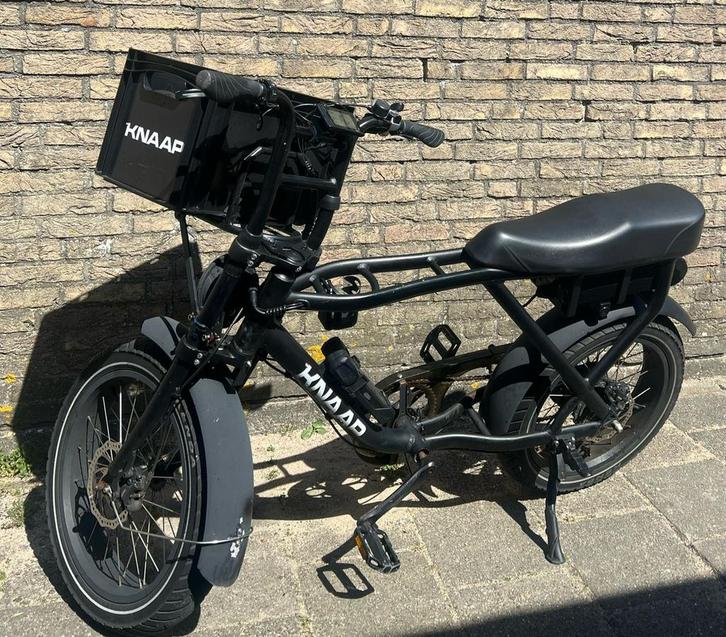 Knaap AMS Black Edition met AXXA 4*vouwslot, Fietsen en Brommers, Elektrische fietsen, Gebruikt, Overige merken, 50 km per accu of meer
