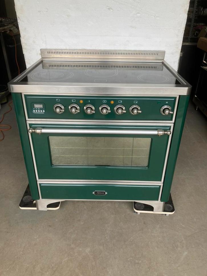 Boretti majestic keramisch fornuis, Witgoed en Apparatuur, Fornuizen, Gebruikt, Vrijstaand, Keramisch, 5 kookzones of meer, 85 tot 90 cm