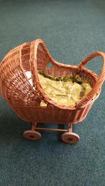 Vintage Rotan Poppenwagen, Kinderen en Baby's, Speelgoed | Poppen, Ophalen, Gebruikt, Overige typen