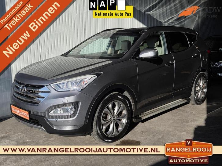 Hyundai Santa Fe 2.4i GDI 4WD i-Catcher, pano, trekh., leer, Auto's, Hyundai, Bedrijf, Te koop, Santa Fe, 4x4, ABS, Airbags, Airconditioning
