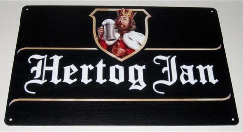 HERTOG JAN BIER : Metalen Bord Logo Hertog Jan, Verzamelen, Biermerken, Nieuw, Reclamebord, Plaat of Schild, Hertog Jan, Verzenden