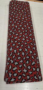 tricot panterprint, 120 cm of meer, Ophalen of Verzenden, Katoen, Rood