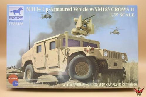Bronco Models 1/35 M1114 Up-Armoured Vehicle with XM153 CROW, Hobby en Vrije tijd, Modelbouw | Auto's en Voertuigen, Nieuw, Auto