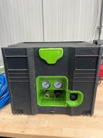 compressor in systainer, Doe-het-zelf en Verbouw, Compressors, Ophalen, Mobiel, Gebruikt, 2e hands gereedschap