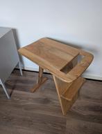 Bijzettafel design hout tafel bijzet tafeltje zgan, Minder dan 55 cm, Rond, Zo goed als nieuw, Ophalen