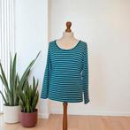 S.OLIVER longsleeve petrol/wit maat 46, Verzenden, Maat 46/48 (XL) of groter, Nieuw, Lange mouw