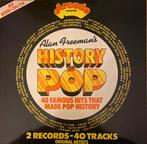 History of Pop Alan Freeman's  dubbel LP 40 nummers, Ophalen of Verzenden, Zo goed als nieuw, 12 inch, Pop