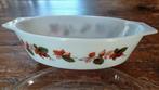 Vintage JAJ Pyrex glazen ovenschaal. Rosehips. Met deksel., Ophalen of Verzenden, Glas, Overige stijlen, Schaal of Schalen