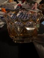 Kristallen Vaas met Gouden Accent, Huis en Inrichting, Overige kleuren, Ophalen of Verzenden, Minder dan 50 cm, Glas