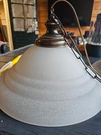 Mooie hanglamp met glazen kap, Ophalen, Gebruikt, Klassiek, Glas